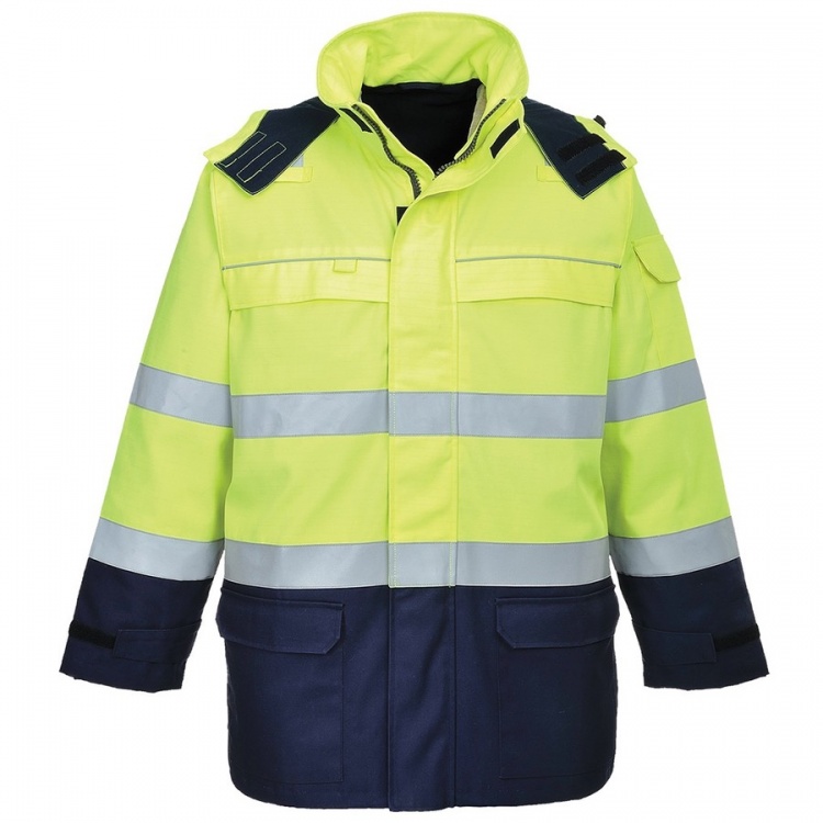 Portwest FR79 Bizflame Multi Arc Hi-Vis Jacket Certified to Seven International Standards 550g